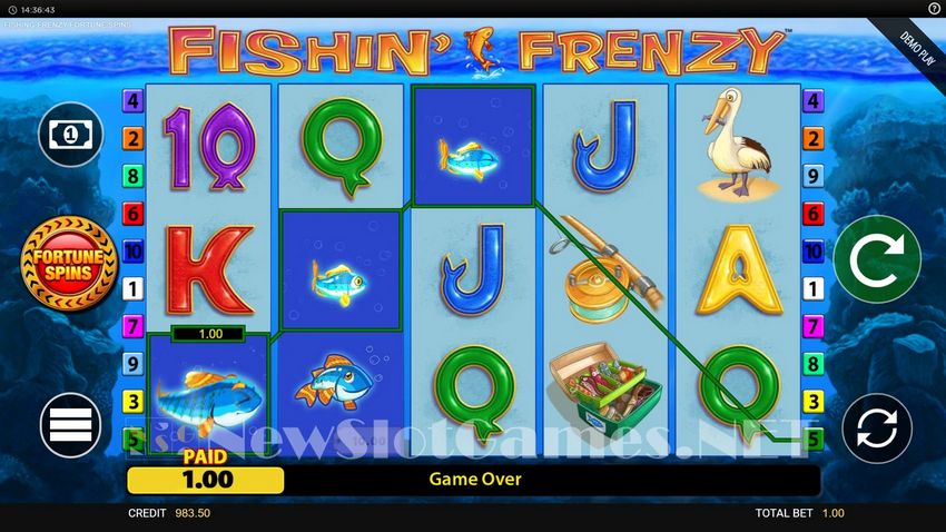 Fishin' Frenzy Also Larger Catch slot review: Features, benefits, and pointers